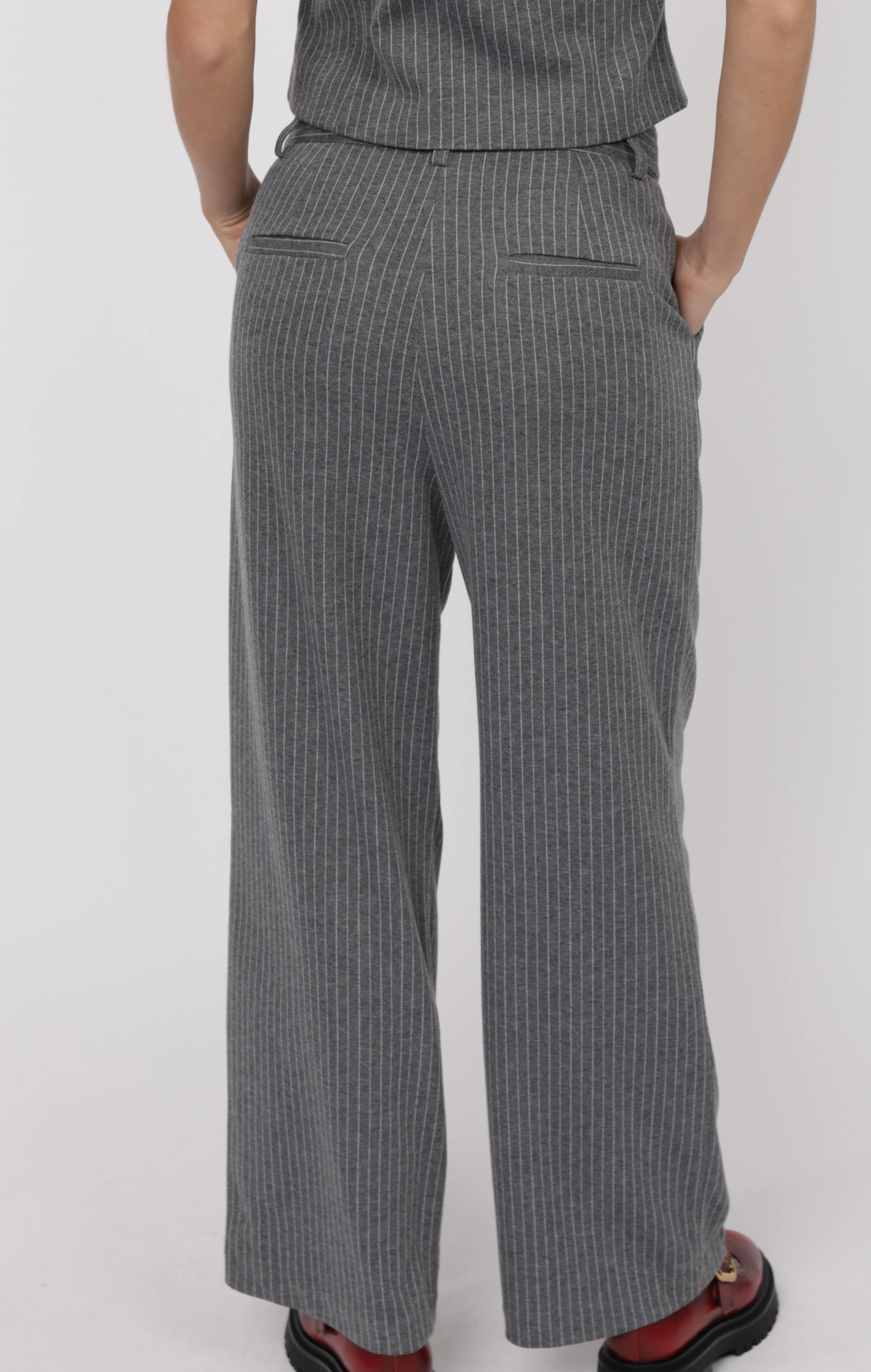 Sage the Label Day to Day Pinstripe Straight Leg