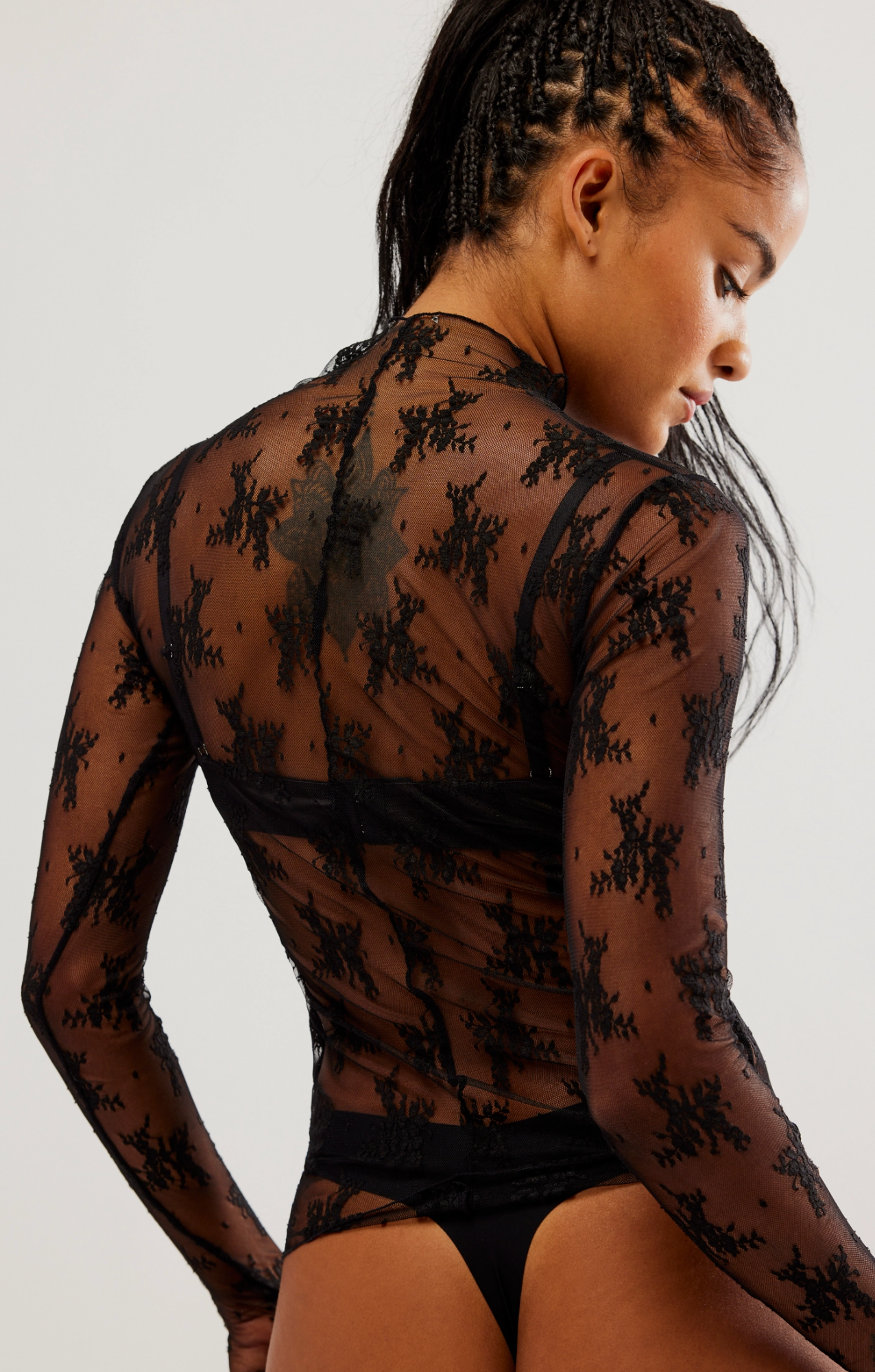 Free People Printed Lady Lux Layering Top