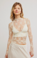 Free People Printed Lady Lux Layering Top
