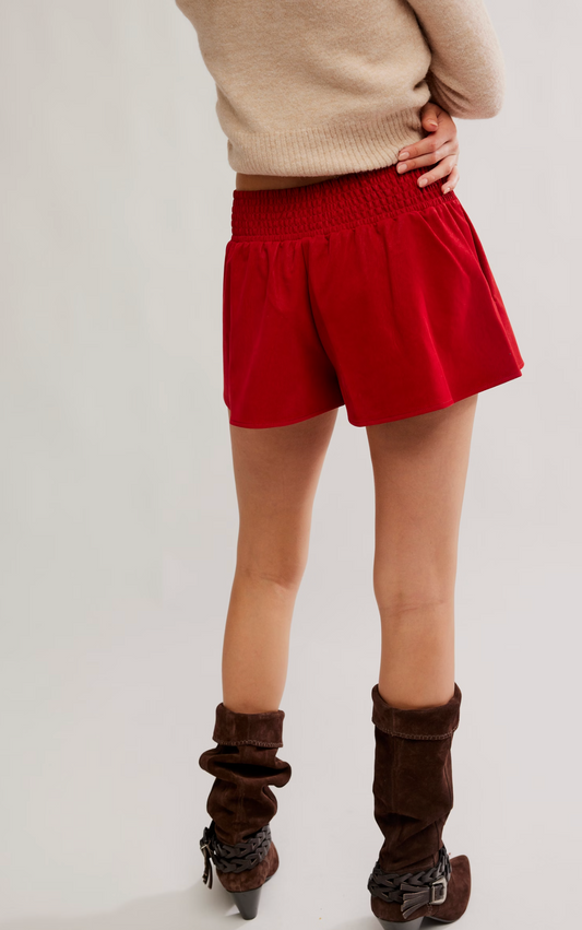 Free People Paradise Found Suede Skort