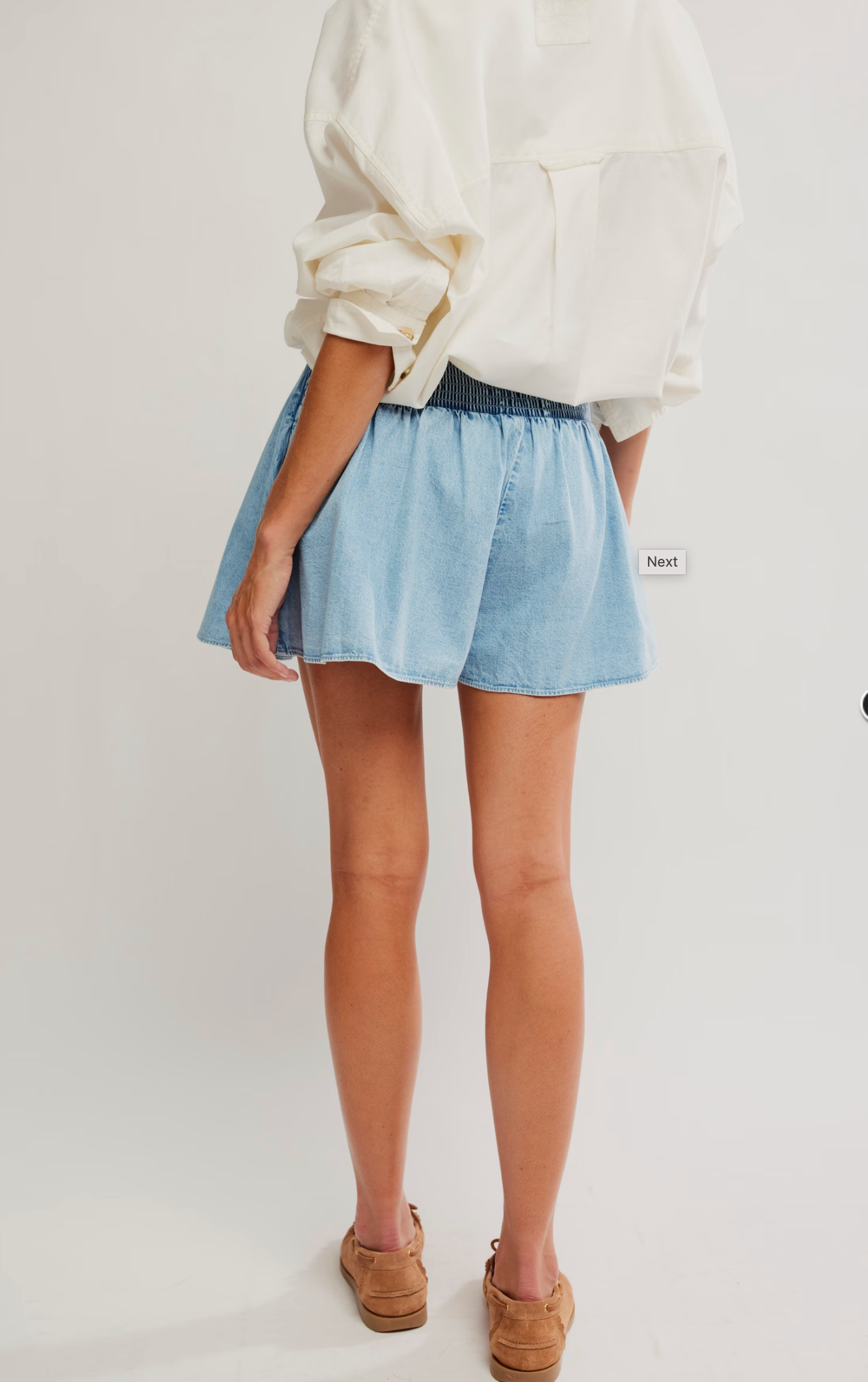 Free People We The Free Paradise Found Denim Skort