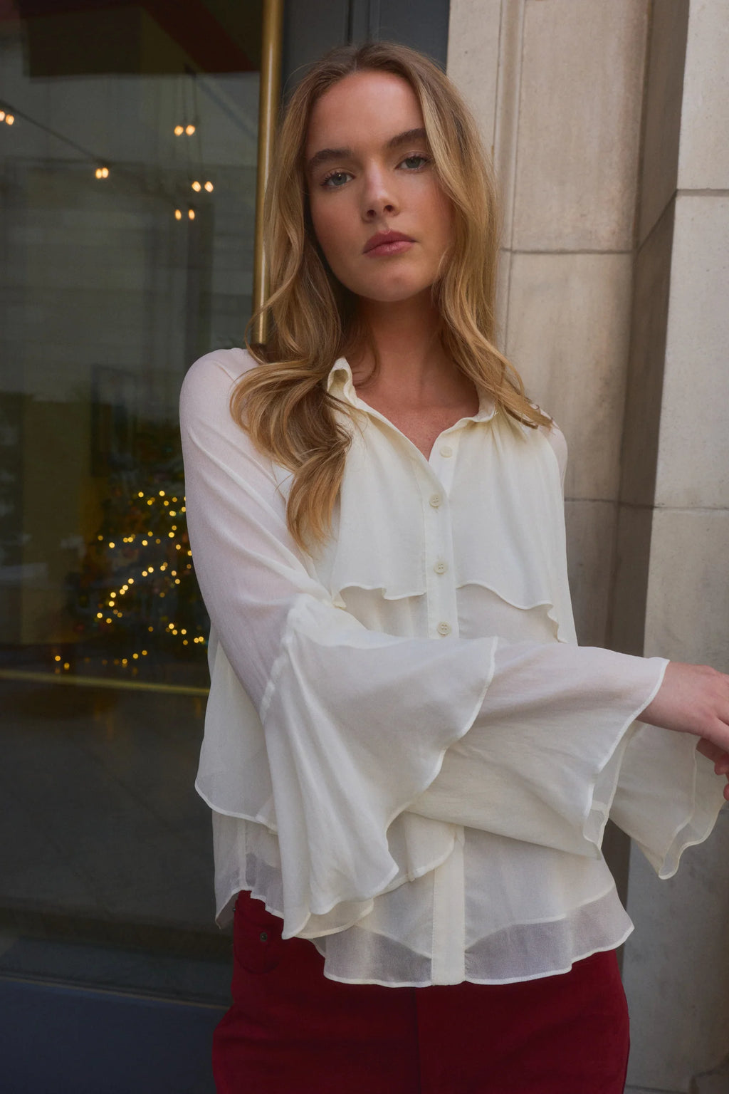 Lucy Paris Wilfred Ruffle Top