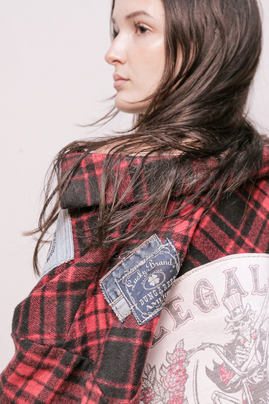 OOAK Upcycled Harley Davidson Flannel