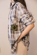 OOAK Vintage Nirvana Patch Flannel