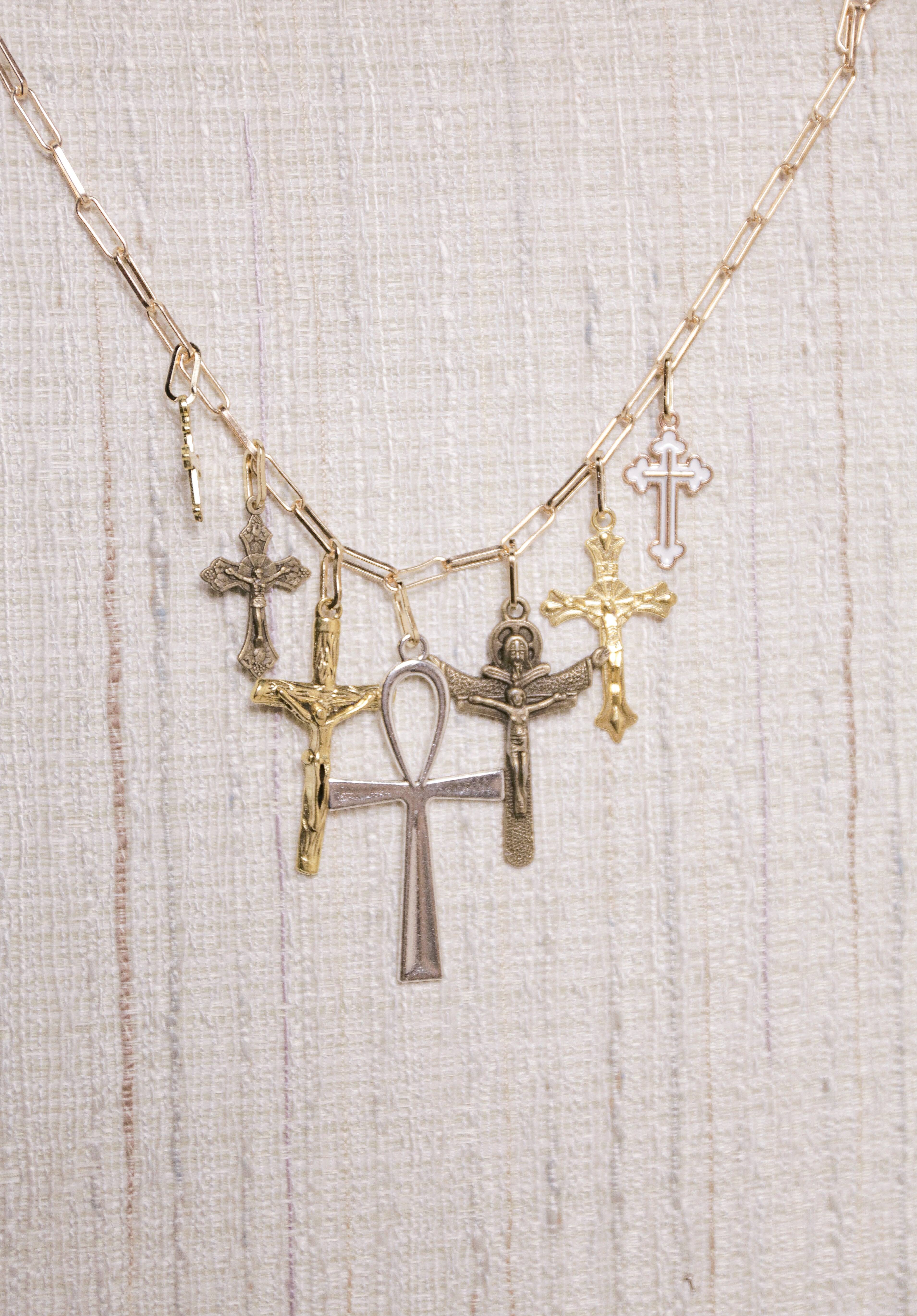 Cross Charm Necklace | One-of-a-Kind