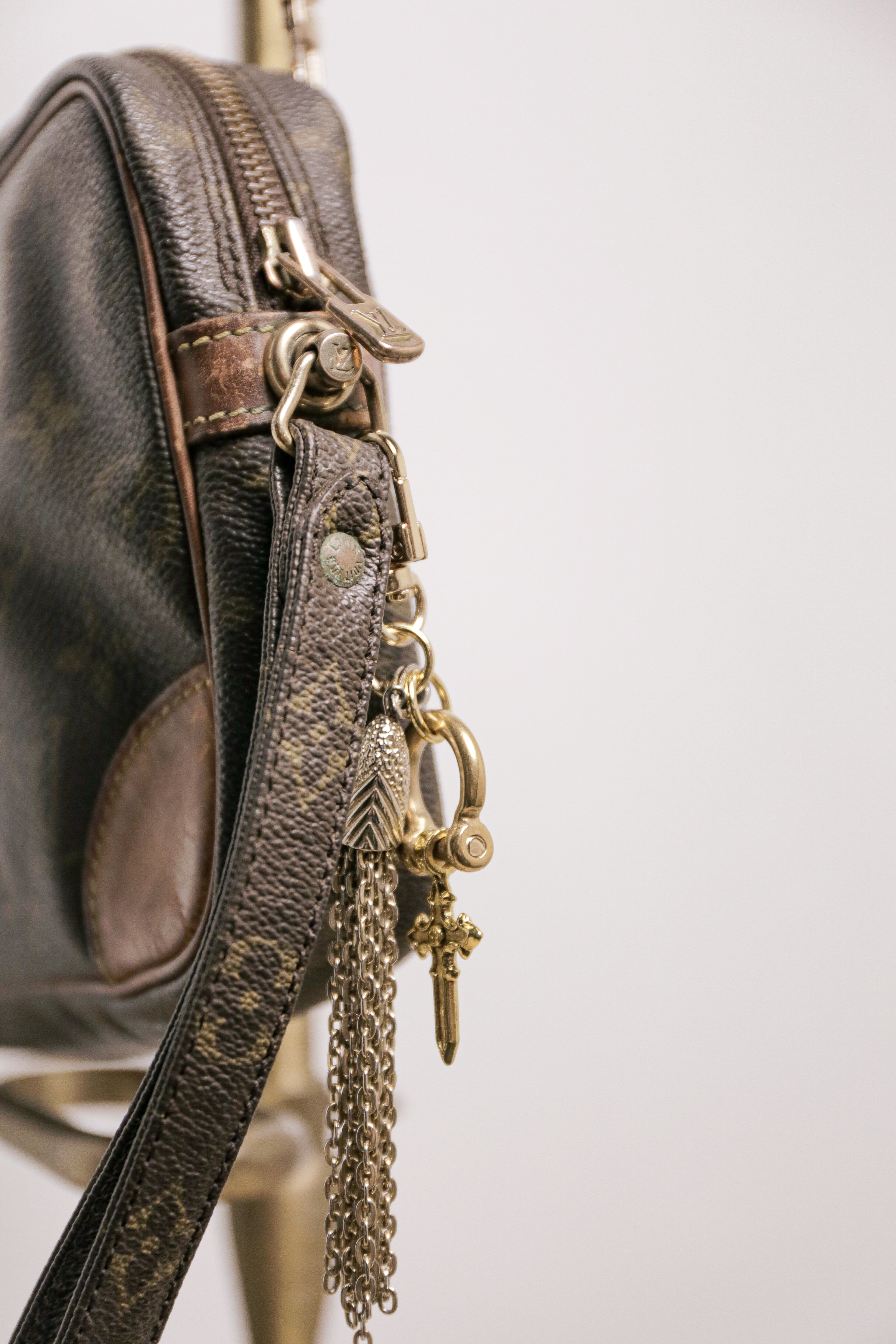Authentic Vintage LV Clutch with Bag Charms | One-of-a-Kind