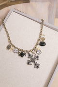 Vintage cross and Charm Necklace | One-of-a-Kind