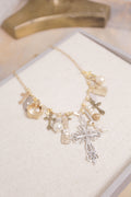 Mixed Metal Charms Vintage Necklace | One-of-a-Kind