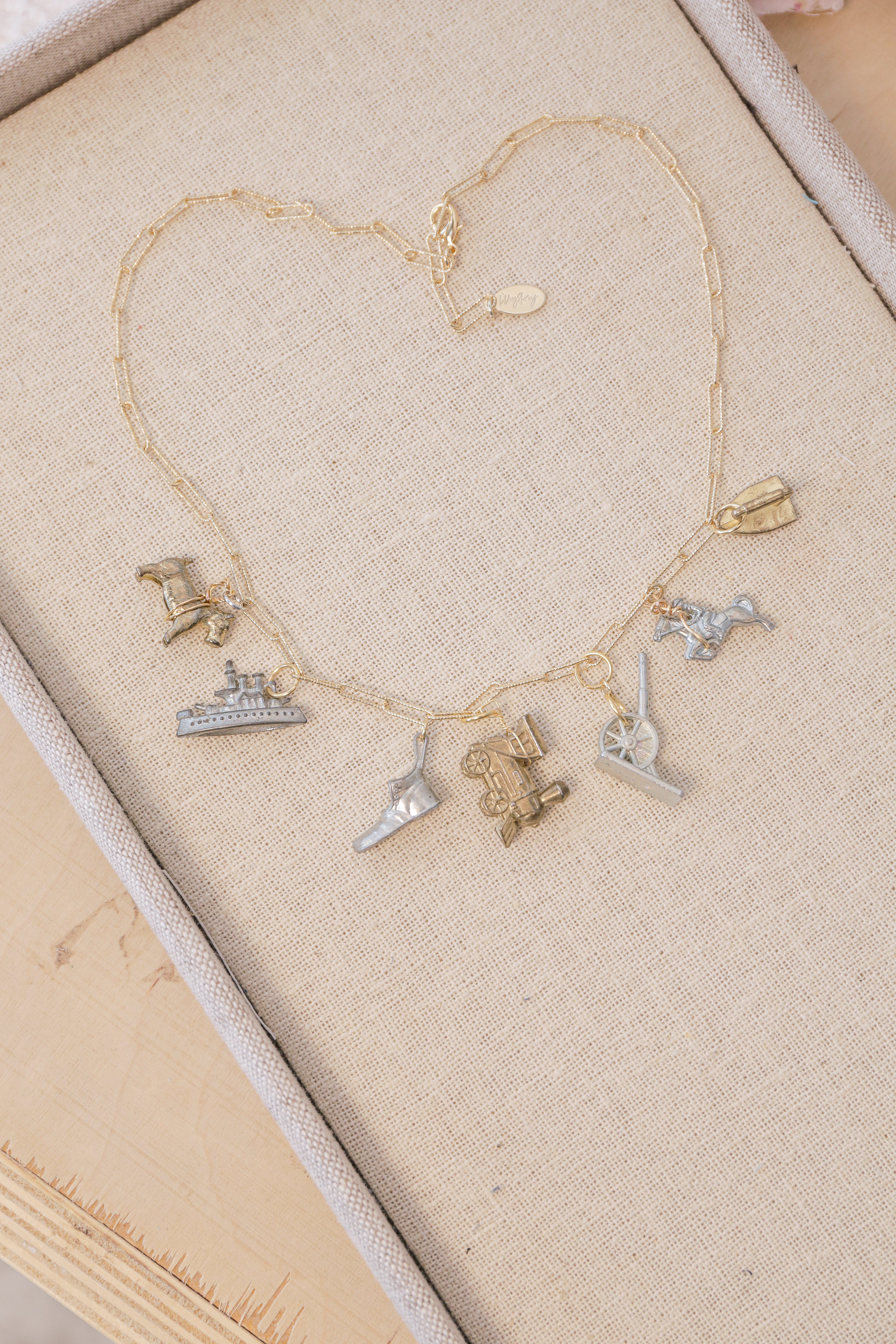 Vintage Monopoly Charm Necklace | One-of-a-Kind