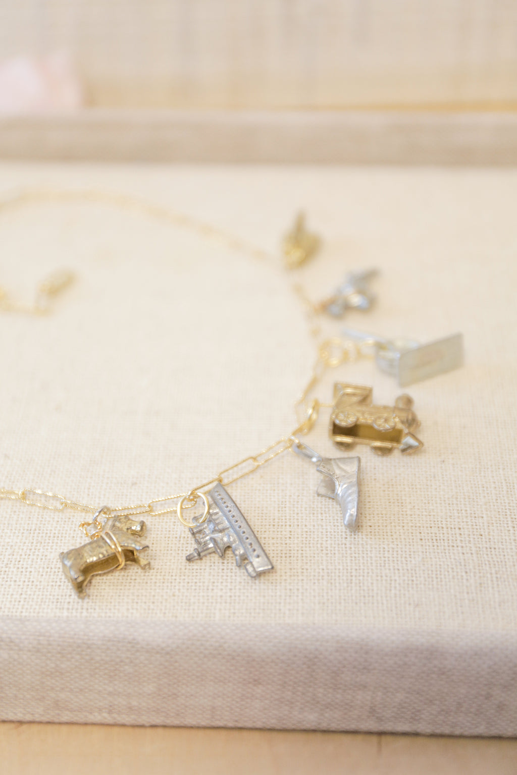 Vintage Monopoly Charm Necklace | One-of-a-Kind