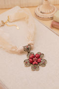 The Red Flower Lace Necklace | One-of-a-Kind
