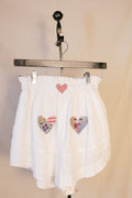 All the Love Patchwork Linen Shorts | One-of-a-Kind