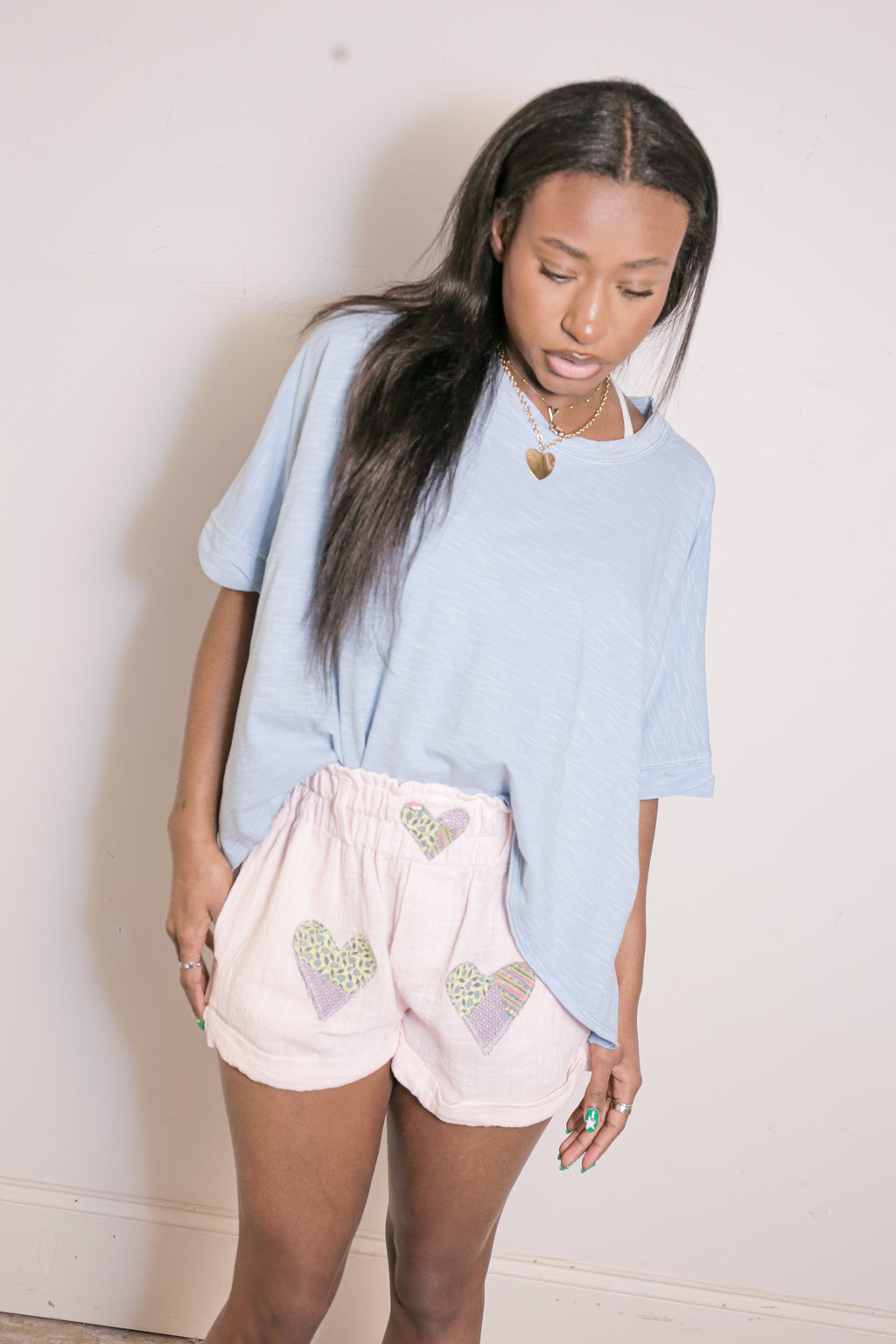 Libby Story Free People Patchwork Short | One-of-a-Kind