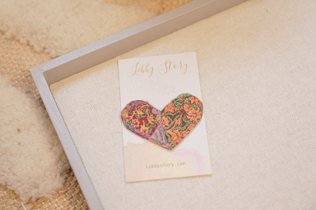 Libby Story Mini Hand-painted Heart Patch