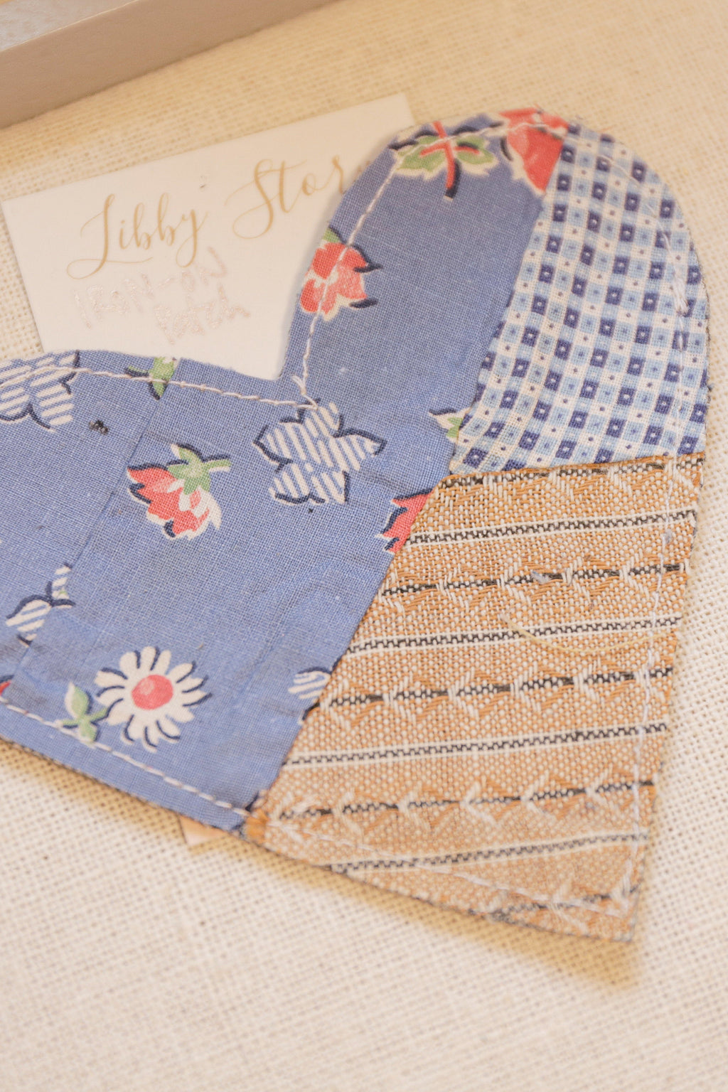 OOAK Libby Story Large Heart Patch