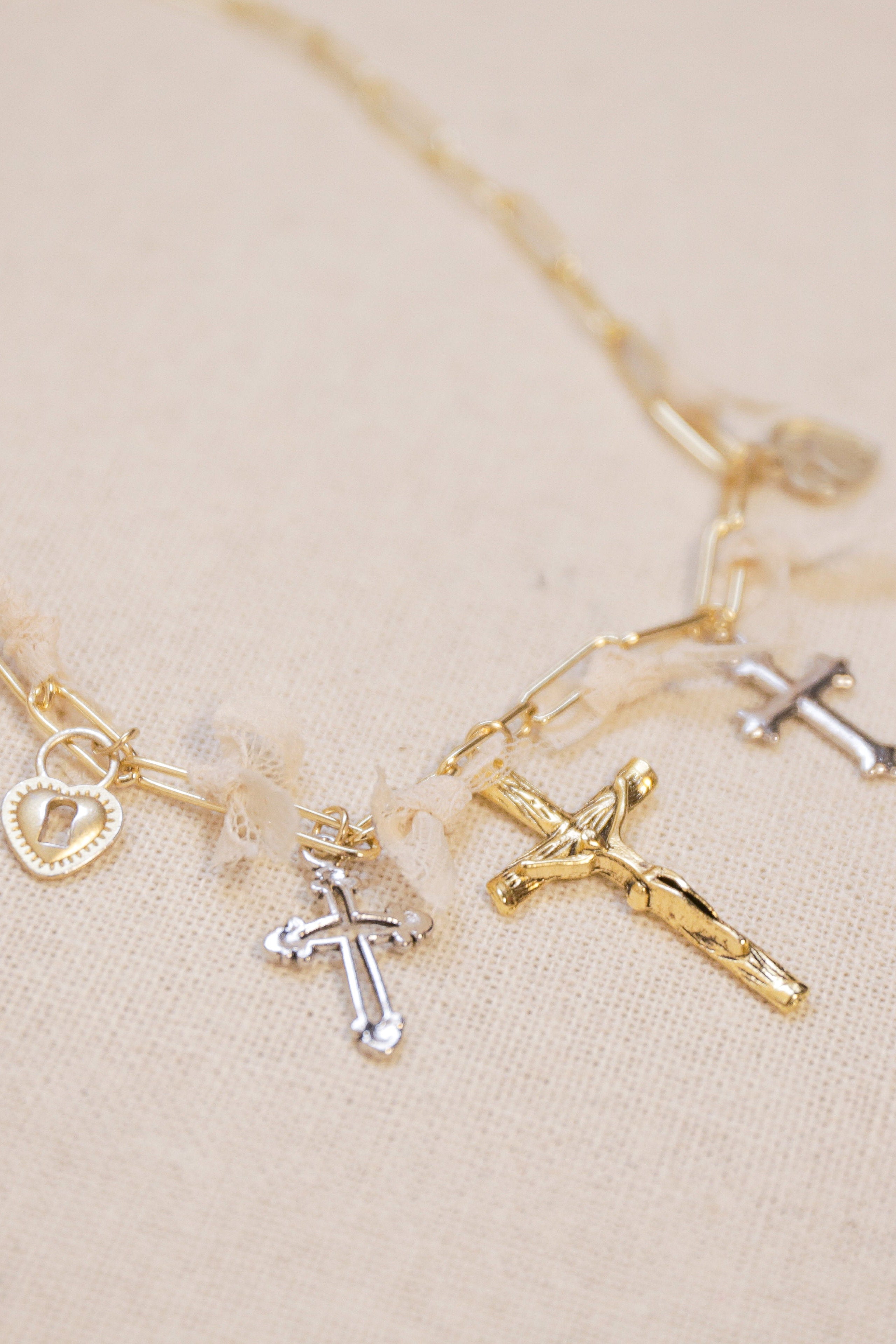 He is Risen Charm Necklace | One-of-a-Kind