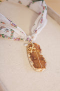 Lucile Vintage Handkerchief Stone Necklace | One-of-a-Kind