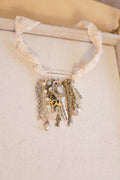 Libby Story Lace and Key Charm Chains Necklace