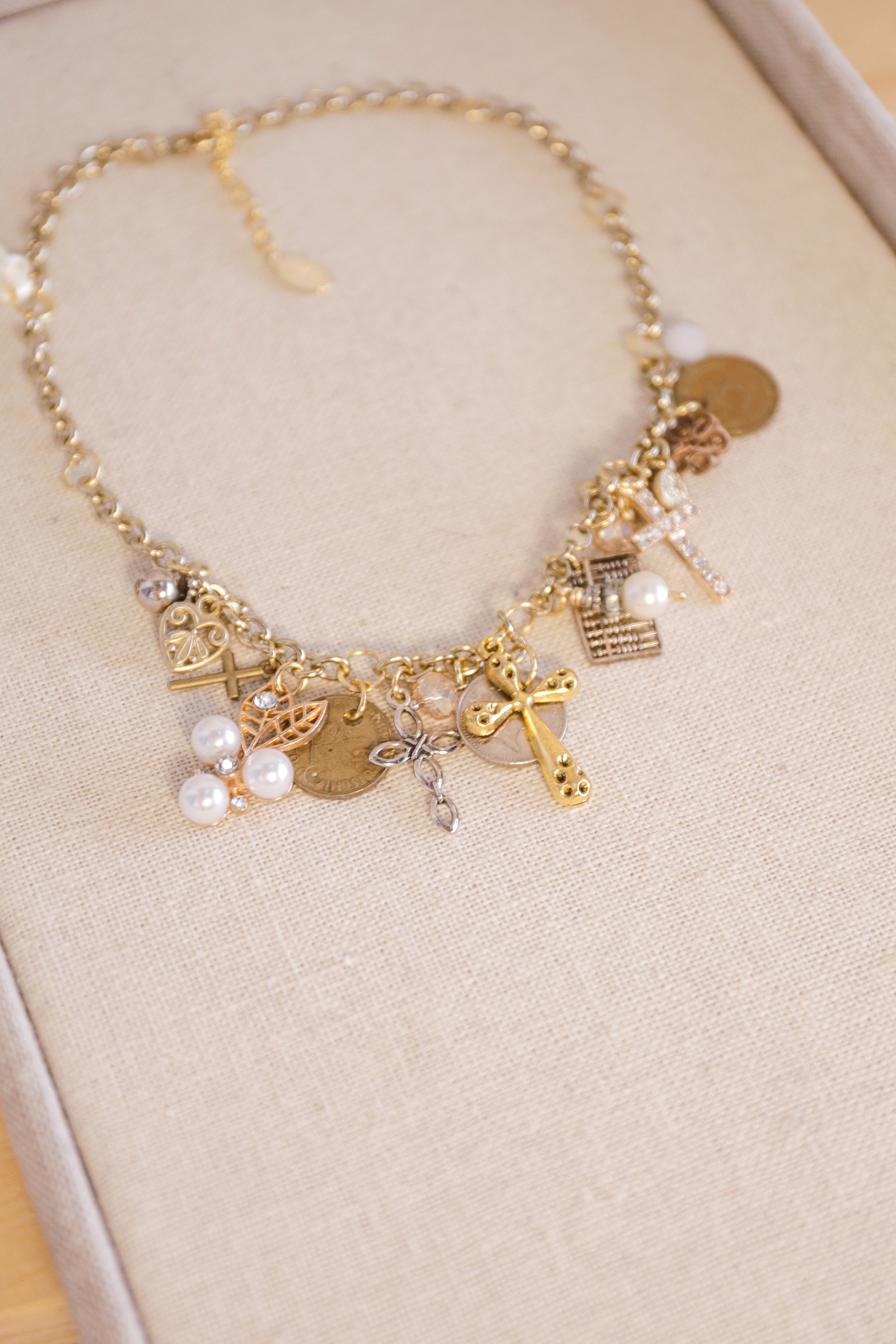 Anika 17 Vintage Charms Necklace