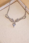 Vintage Light Blue Rhinestone Necklace | One-of-a-Kind