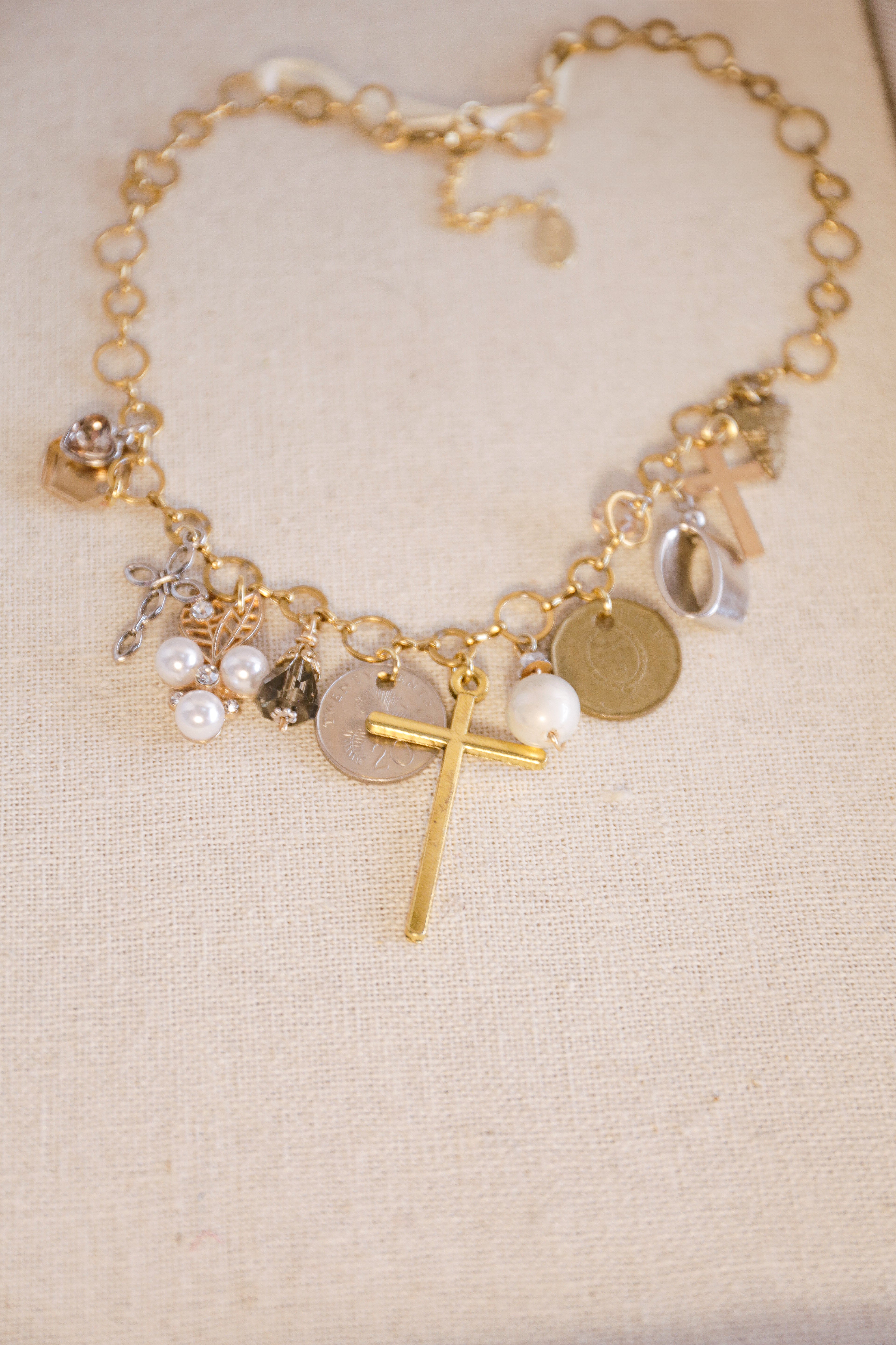 Louisa 13 Vintage Charms & Coins Necklace