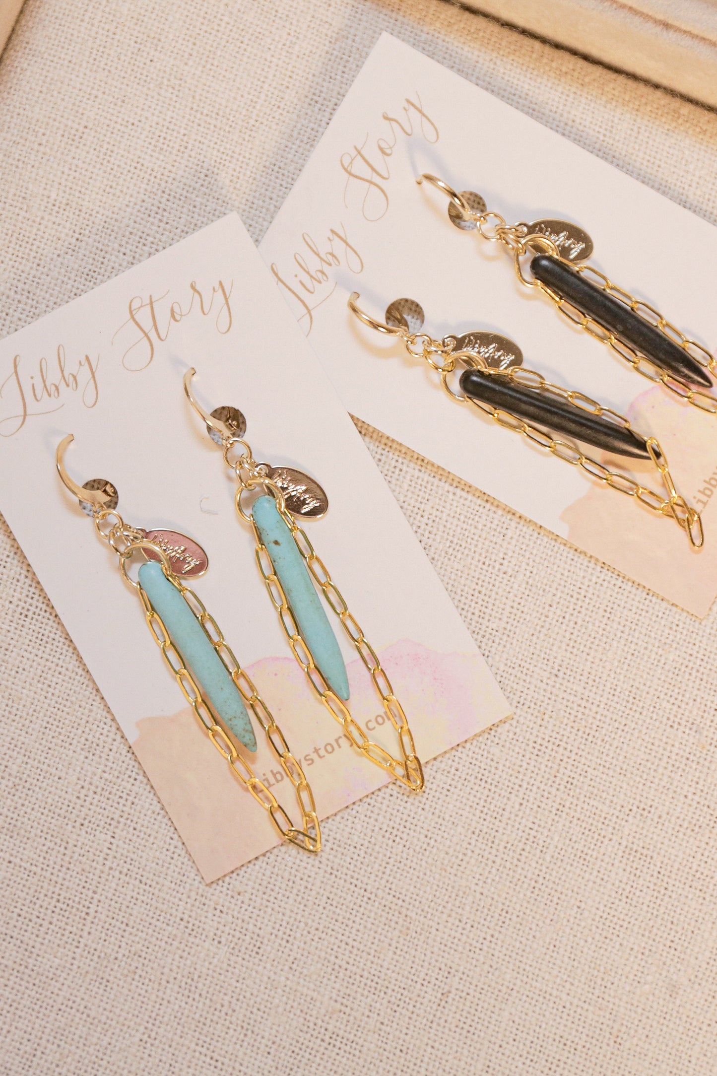 Arizona Dyed Bone Earrings