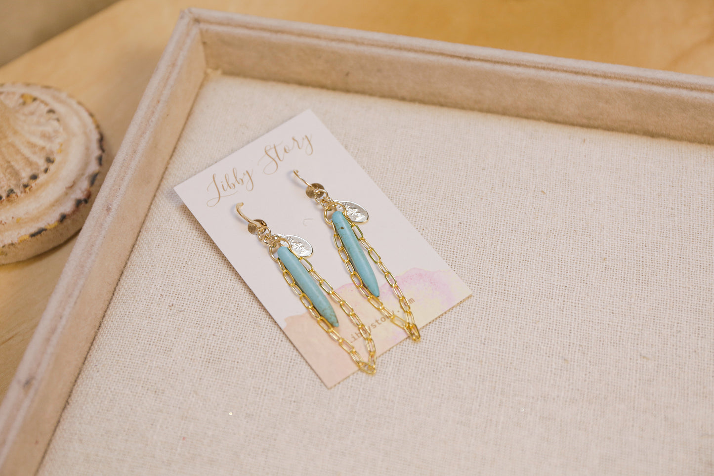 Arizona Dyed Bone Earrings