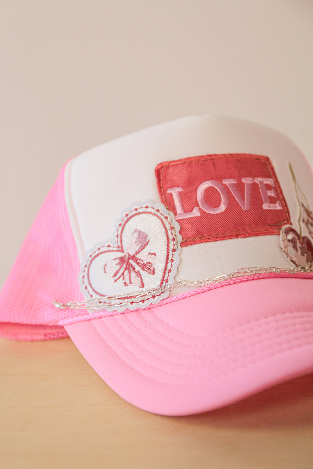 L-O-V-E Pink Trucker Hat | One-of-a-Kind