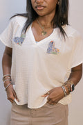 Light as Air Gauze Patchwork Top | One-of-a-Kind