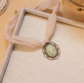 Victoria Handmade Fabric Pendant Necklace