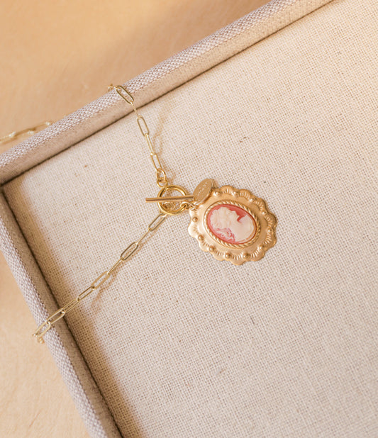 Agatha Handmade Cameo Pendant Necklace