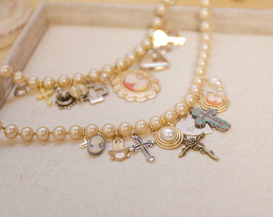 OOAK Momma Vintage Charm Necklace