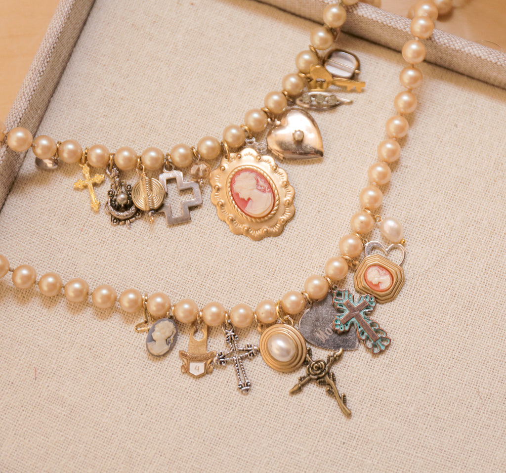 OOAK Momma Vintage Charm Necklace