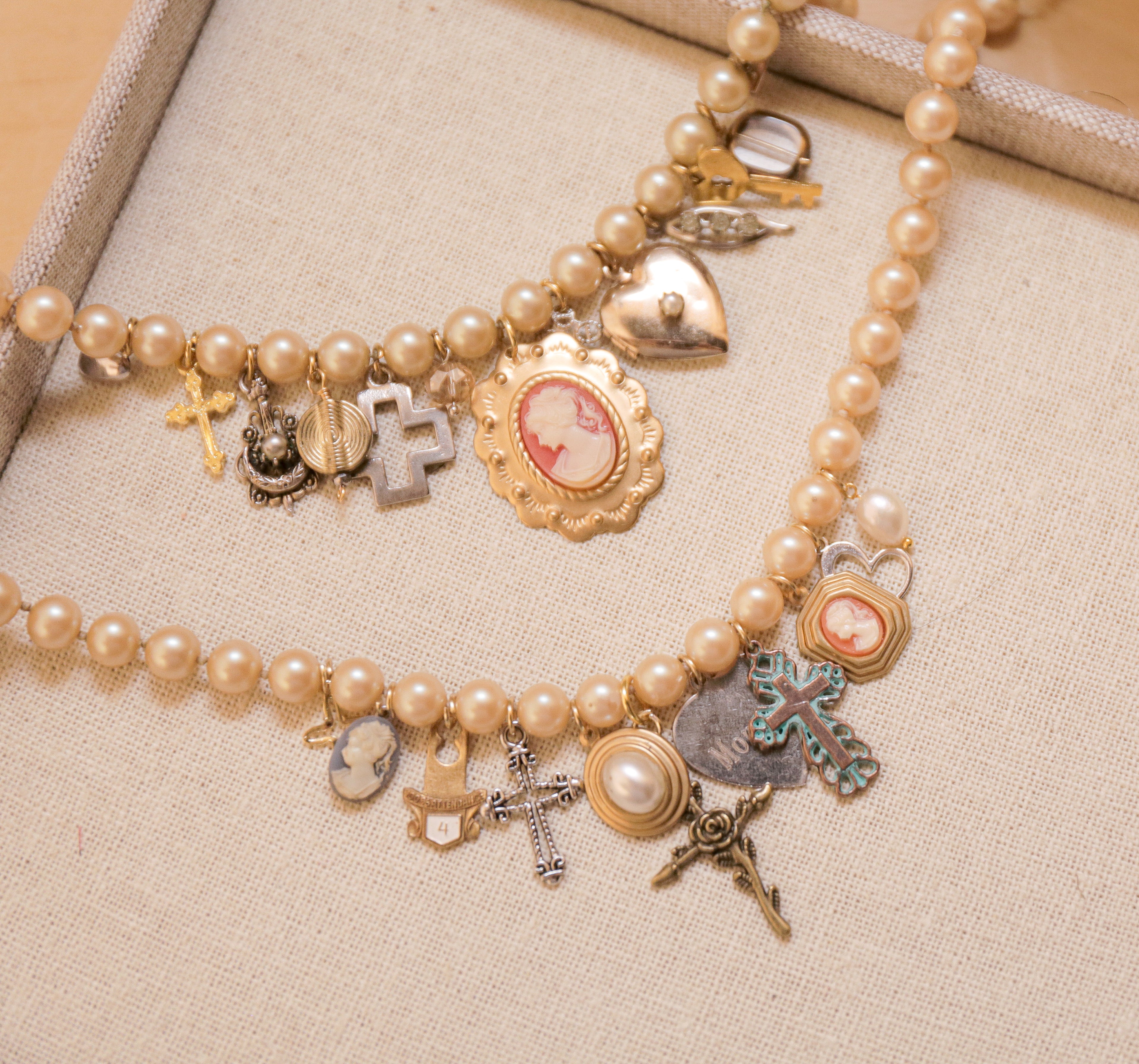 OOAK Momma Vintage Charm Necklace