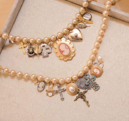 OOAK Momma Vintage Charm Necklace