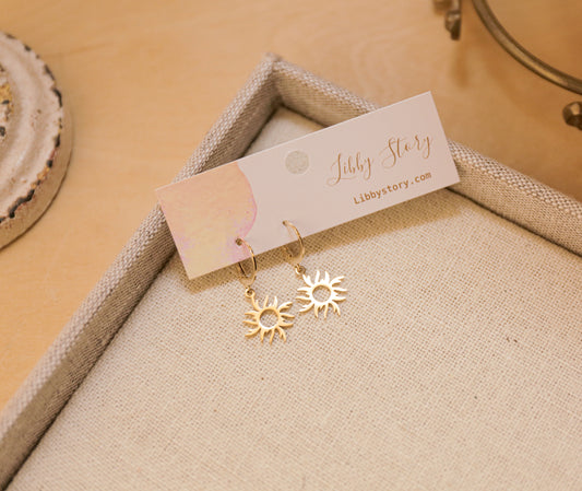 Sunshine Gold Plated Earrings