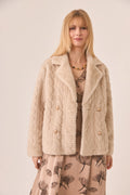 Nekane Short Braided Hair Coat