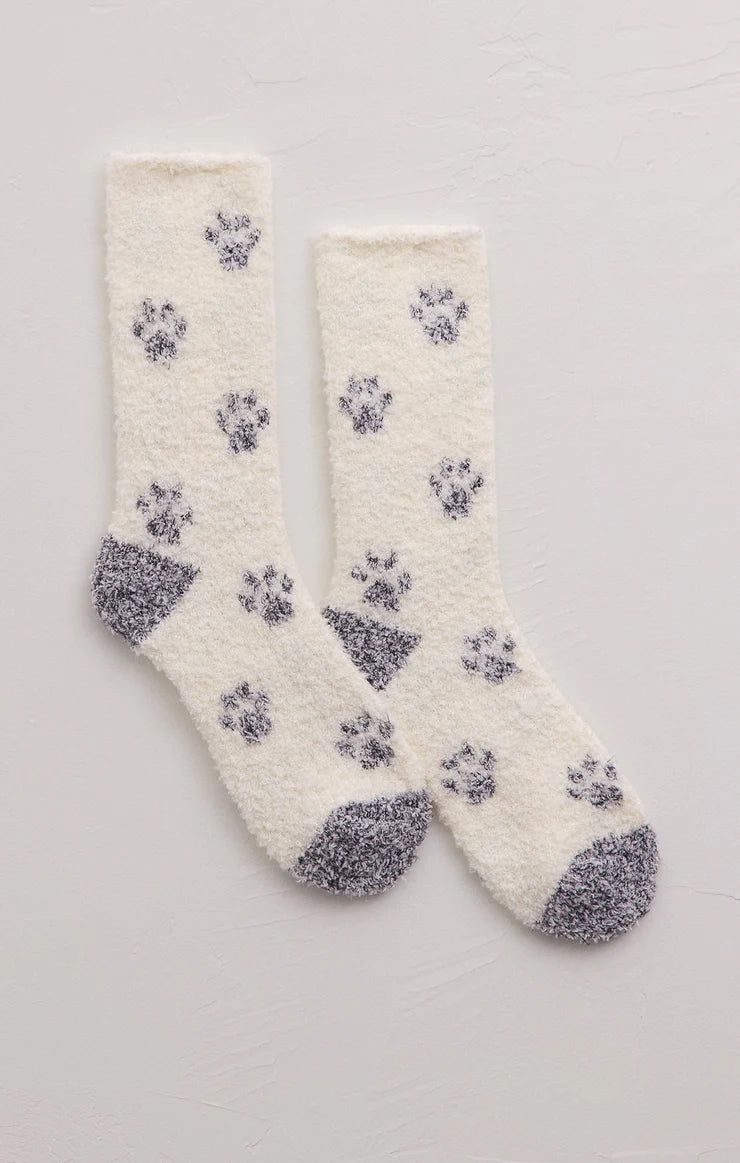 Z Supply Plush Paw Socks