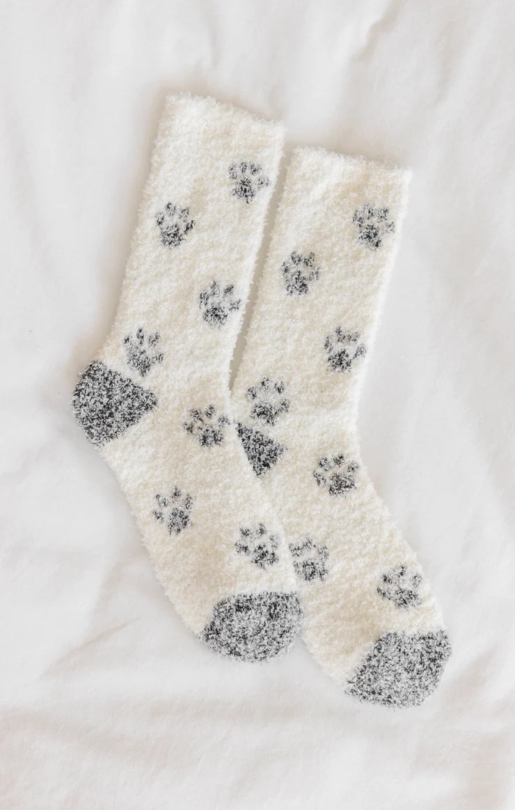 Z Supply Plush Paw Socks