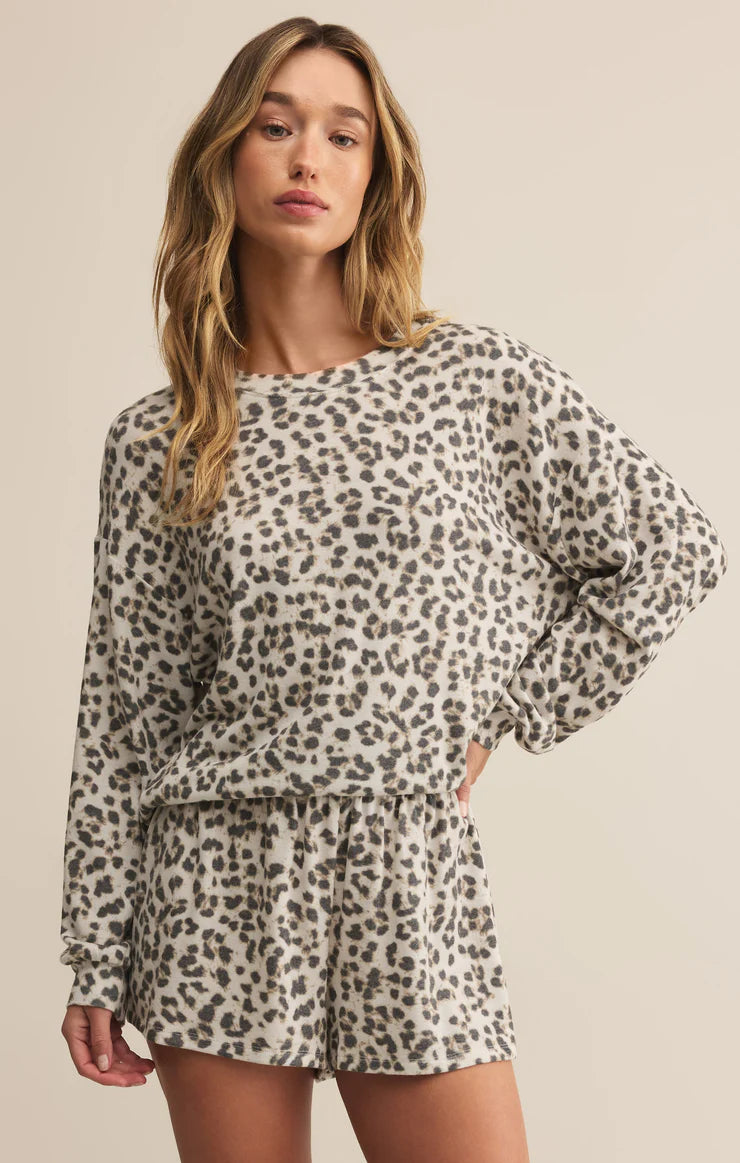 ZSupply Luxe Leopard LS Top