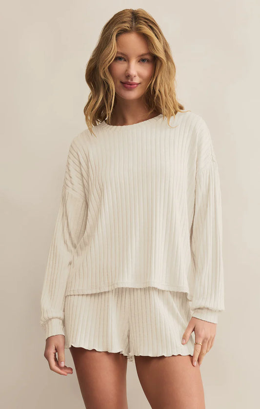 Z Supply Daydream Rib LS Top