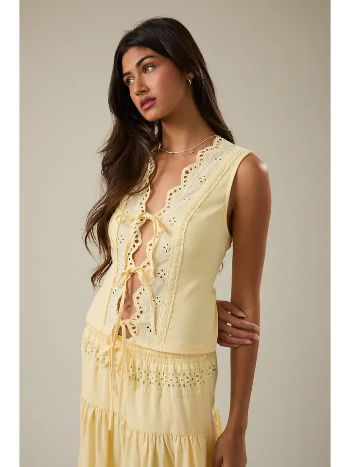 Tie Front Vest