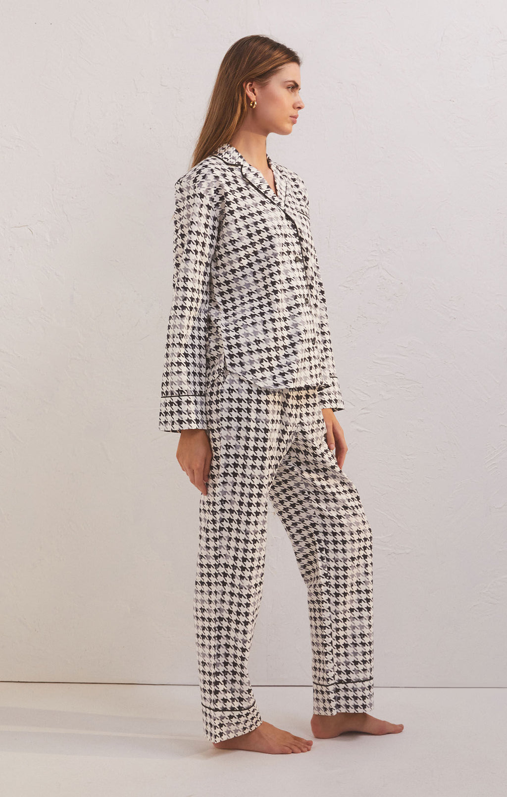 Z Supply Dreamer Houndstooth PJ Set