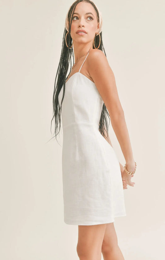 Sage the Label Moonlight Sweetheart Neck Mini Dress