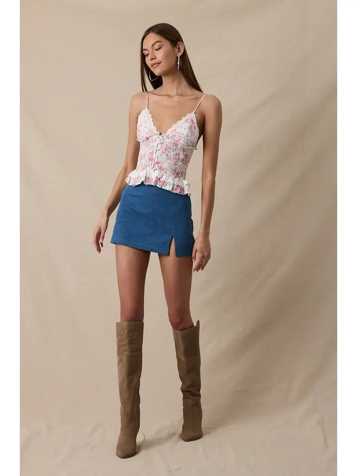 Plot Twist Mini Skirt