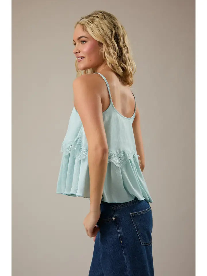 Lace Trim Camisole Top