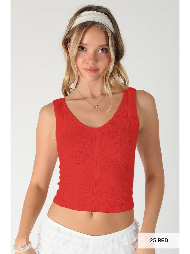 NikiBiki Reversible Lace Textured Top