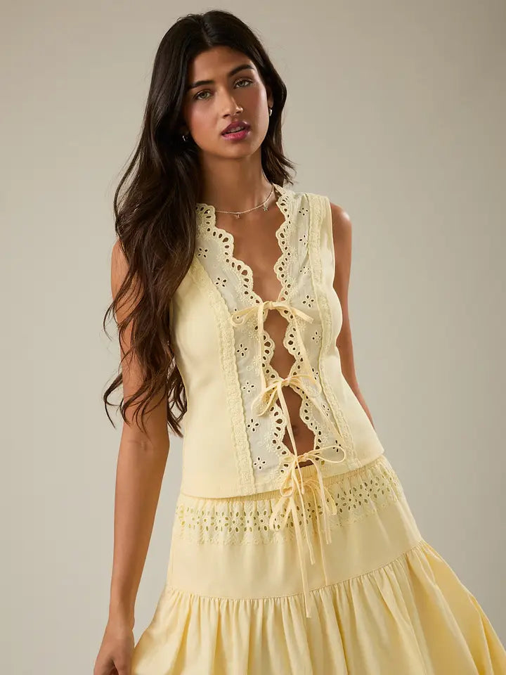 Tie Front Vest