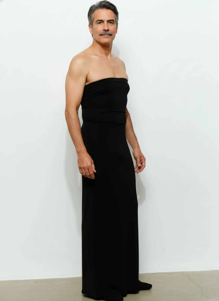 [AI-GEN] [Unknown Prompt] - Waist-up studio shot of a mature male model, 50s+, Hispanic with a distinguished...