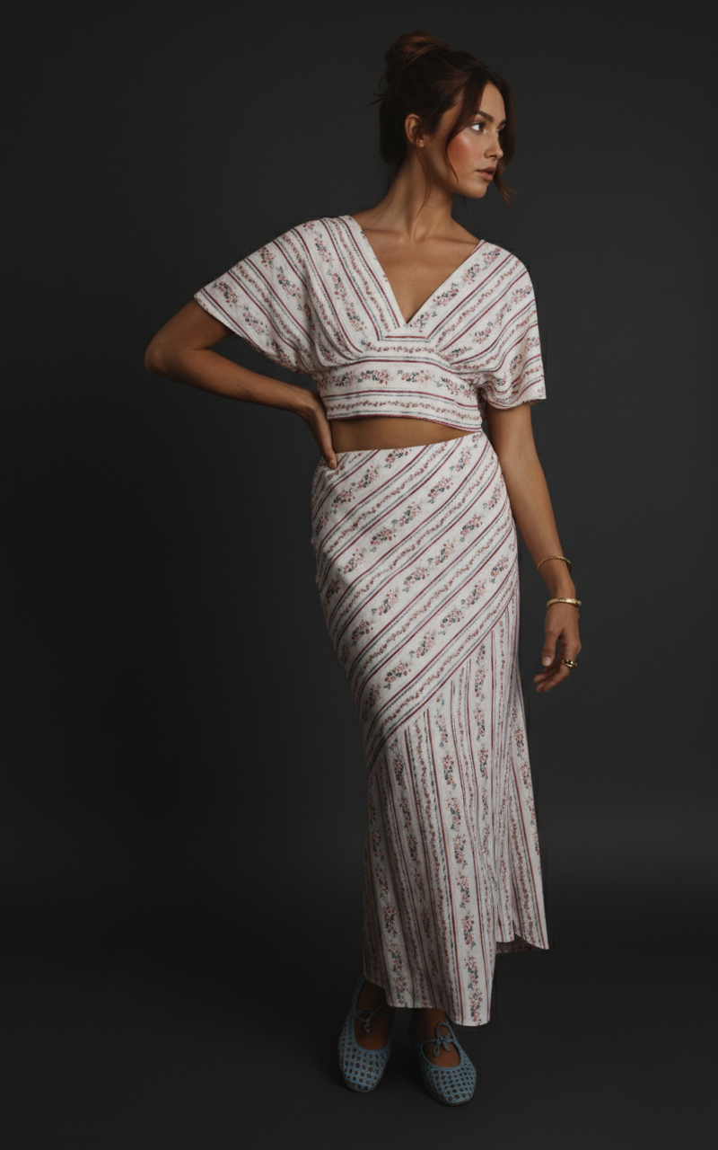 AI Editorial - Sage the Label Rosebud Maxi Skirt